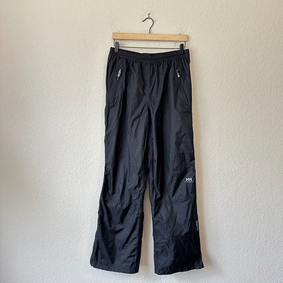 HELLEY HANSEN Mens Black Helly Tech Watertight Ankle Zip Rain Pants - Picture 1 of 14